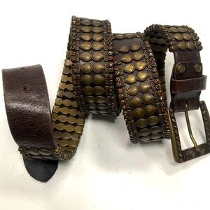 Guido Angeloni Vintage Western Leather Belt